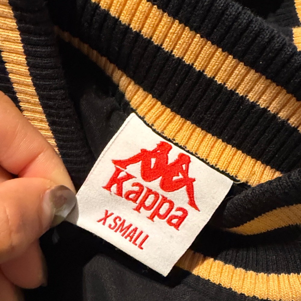 Kappa Men's Black and Orange Varsity Jacket - Picture 7 of 7